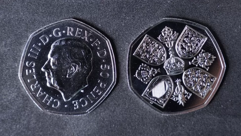 Indians at UK - King Charles 50P Coins