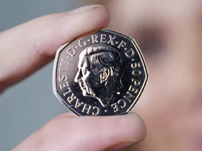 Indians at UK - King Charles 50P Coins