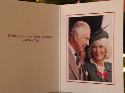 Indians at UK - King Charles and Camilla Christmas Card