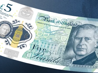 Indians at UK - King Charles Banknotes