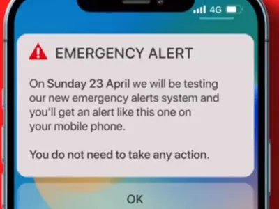 Indians at UK - Phone Emergency Warning Test