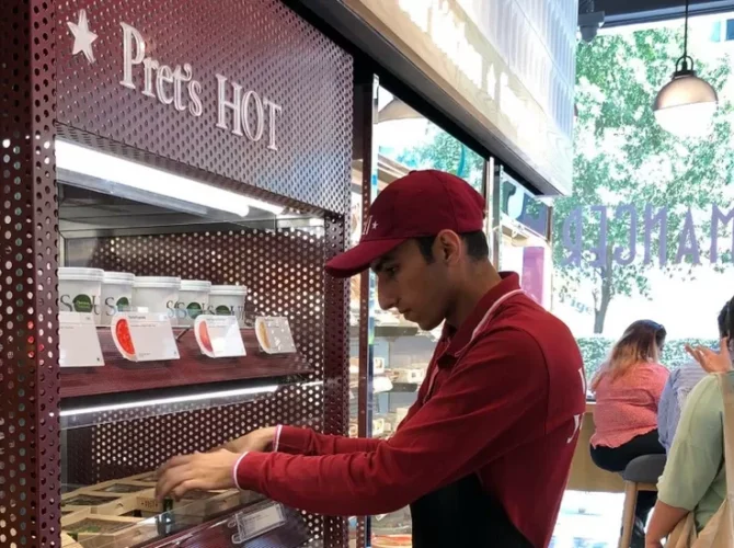 Indians at UK - Pret A Manger Shop