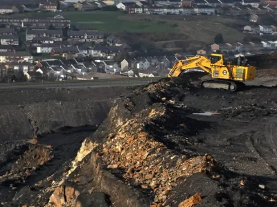 Indians at UK - Merthyr Tydfil Coal Mine Shutdown in UK