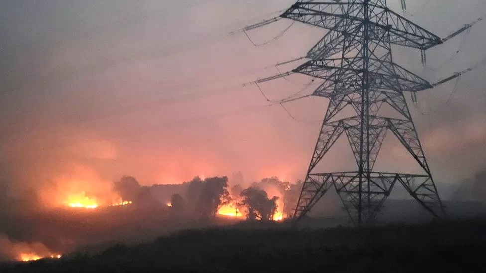 Indians at UK - Cannich Wildfire Record in UK